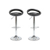 Lot de 2 tabourets de bar / cuisine COMET noir image pub1