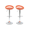 Lot de 2 tabourets de bar / cuisine COMET oranges image pub1