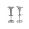 Lot de 2 tabourets de bar / cuisine GALAXY argent image pub1
