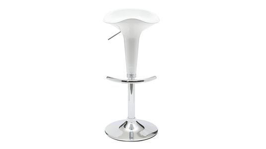 Lot de 2 tabourets de bar / cuisine GALAXY blanc image 1