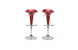 Lot de 2 tabourets de bar / cuisine GALAXY lie de vin image 3