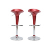 Lot de 2 tabourets de bar / cuisine GALAXY lie de vin image pub1