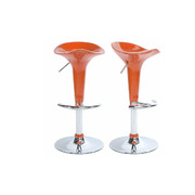 Lot de 2 tabourets de bar / cuisine GALAXY orange image pub1