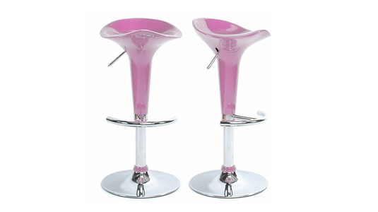 Lot de 2 tabourets de bar / cuisine GALAXY rose image 1