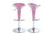 Lot de 2 tabourets de bar / cuisine GALAXY rose image 1