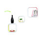 Lot de 3 &eacute;tag&egrave;res design bicolore NEW POP
