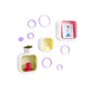 Lot de 3 &eacute;tag&egrave;res design bicolore NEW POP