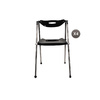 Lot de 4 chaises pliantes design JULIE - coloris noir image pub1