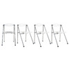 Lot de 4 chaises pliantes design JULIE - coloris transparent image pub1