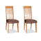 Lot de deux chaises bois ch&ecirc;ne clair REBECCA