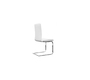 Lot de deux chaises design blanches CARYS