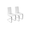 Lot de deux chaises design blanches CARYS