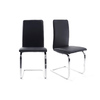 Lot de deux chaises design noires CARYS