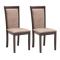 Lot de deux chaises weng&eacute; en ch&ecirc;ne JUDY
