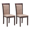 Lot de deux chaises weng&eacute; en ch&ecirc;ne JUDY