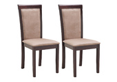 Lot de deux chaises weng&eacute; en ch&ecirc;ne JUDY