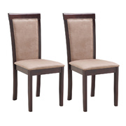 Lot de deux chaises weng&eacute; en ch&ecirc;ne JUDY