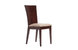 Lots de 2 Chaises MAIDA cuisine / salle &agrave; manger - WENGE - Assise Microfibre marron clair image 1