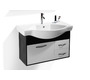 Meuble de salle de bain Skyler : vasque, meuble sous vasque et miroir