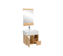 Meuble de salle de bain : vasque, meuble sous-vasque et miroir EVAN