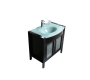 Meuble de salle de bain : vasque, meuble sous-vasque et miroir THELIO
