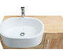 Meuble de salle de bain : vasque, meuble sous-vasque, &eacute;tag&egrave;res et miroir NIVAN