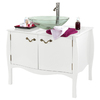 Meuble de salle de bains - commode LOUISA 2 portes - coloris blanc image pub1