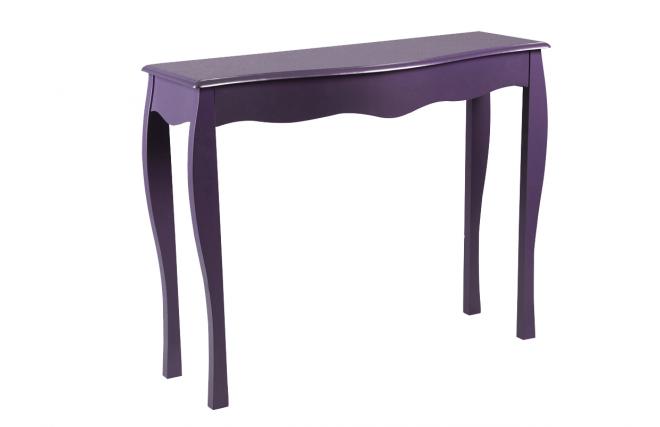 Meuble de salle de bains / console baroque violet Louisa