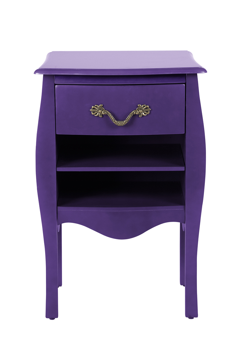 Meuble de salle de bains / rangement baroque violet Louisa