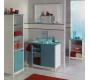 Meuble de salle de bains / rangement bleu turquoise Tropic