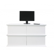 Meuble t&eacute;l&eacute; blanc 4 tiroirs up to you by Dominique David 