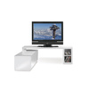 Meuble TV design laqu&eacute; blanc amovible TROYE
