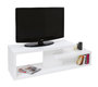 Meuble TV design laqu&eacute; blanc HALTON