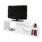 Meuble TV design laqu&eacute; blanc HALTON