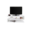Meuble TV design laqu&eacute; blanc NEXY