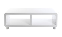 Meuble TV design laqu&eacute; blanc PIXY 