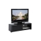 Meuble TV design laqu&eacute; noir TIA
