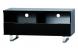 Meuble tv design noir  2 casiers et 2 tiroirs LEA image 1