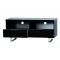 Meuble tv design noir  2 casiers et 2 tiroirs LEA