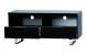 Meuble tv design noir  2 casiers et 2 tiroirs LEA image 2
