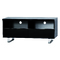 Meuble tv design noir  2 casiers et 2 tiroirs LEA image pub1