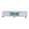 Meuble tv moderne sur roulettes blanc LEA