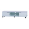 Meuble tv moderne sur roulettes blanc LEA