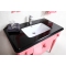 Meubles de salle de bain : vasque, meuble sous vasque, &eacute;tag&egrave;re et miroir VICKY