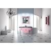 Meubles de salle de bain : vasque, meuble sous vasque, &eacute;tag&egrave;re et miroir VICKY