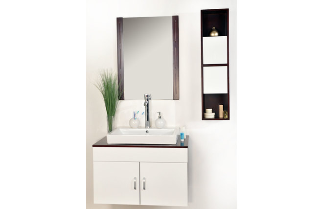 Meubles de salle de bains Adelaide : vasque, meuble sous vasque et miroir