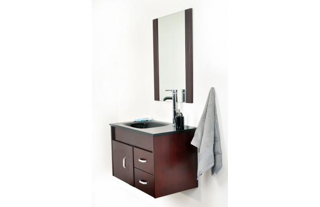 Meubles de salle de bains Canberra : vasque, meuble sous vasque et miroir