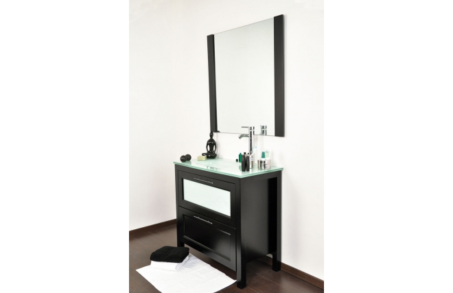 Meubles de salle de bains Gladstone : vasque, meuble sous vasque et miroir