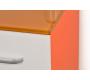 Meubles de salle de bains orange Pop : vasque, meuble sous vasque et miroir