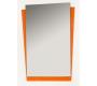 Meubles de salle de bains orange Pop : vasque, meuble sous vasque et miroir